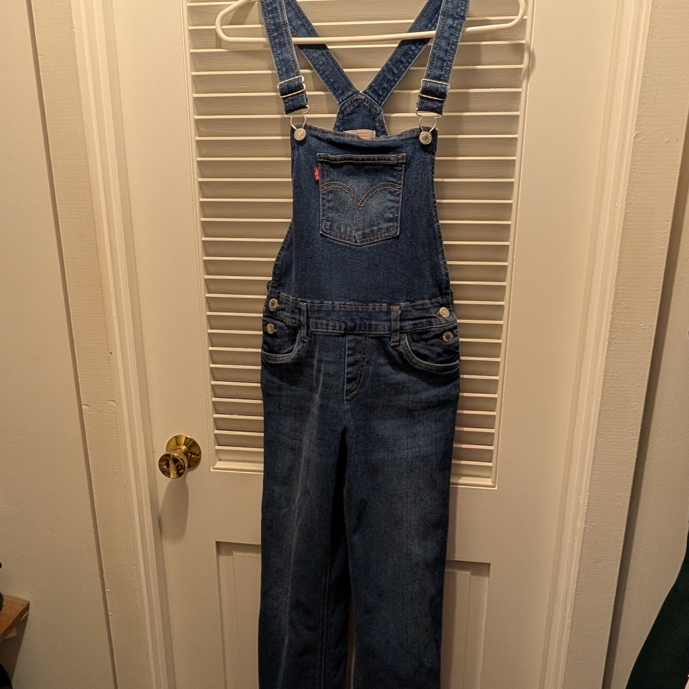 Levi's Classic Blue Shoe Cut Overalls